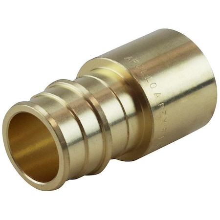 Pipe Adapter, 34 In, PEXA Barb X Sweat, Brass, 200 Psi Pressure